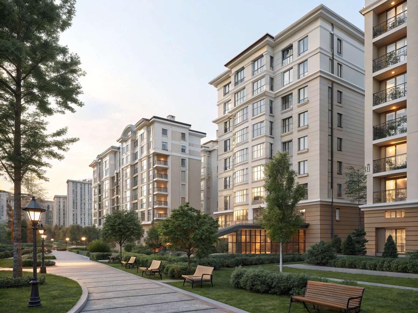 Complejo residencial analizado